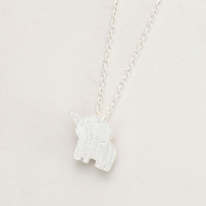 Elephant Silver Necklace