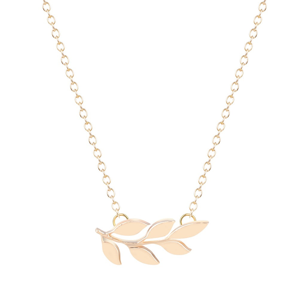 Olive Branch Gold-Silver Necklace
