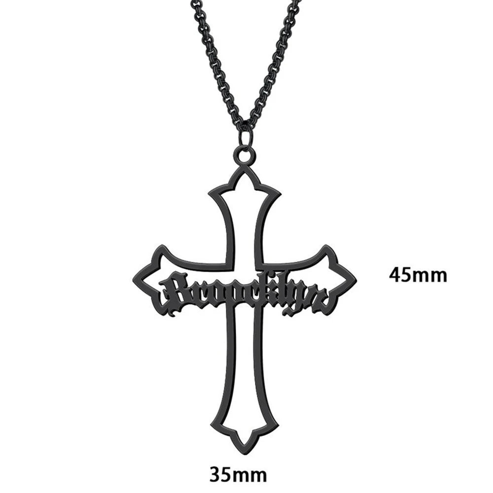 Personalised Cross Pendant Necklace