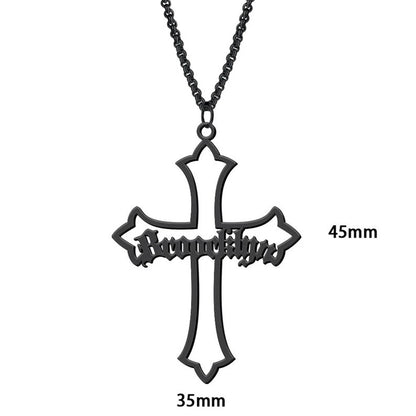 Personalised Cross Pendant Necklace