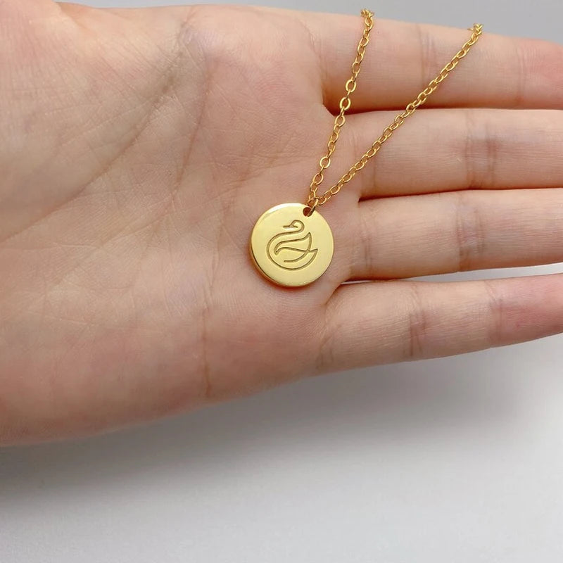 Personalized Handwriting Engraving Pendant Choker Necklace - Denoss