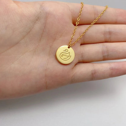 Personalized Handwriting Engraving Pendant Choker Necklace - Denoss