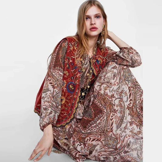 Boho velvet jacket for women