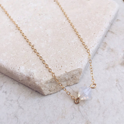 Crystal Gold-Silver Necklace