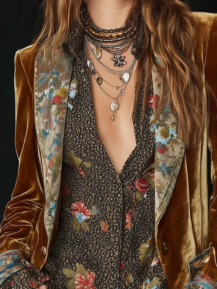Elegant Velvet Blazer for Women