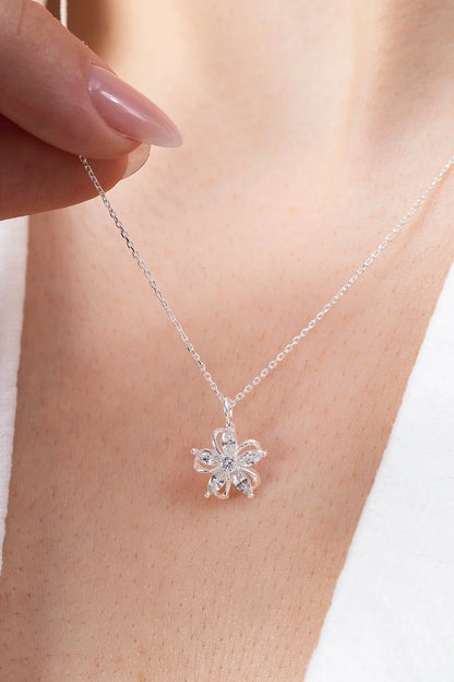 925 Sterling Silver Lotus Necklace