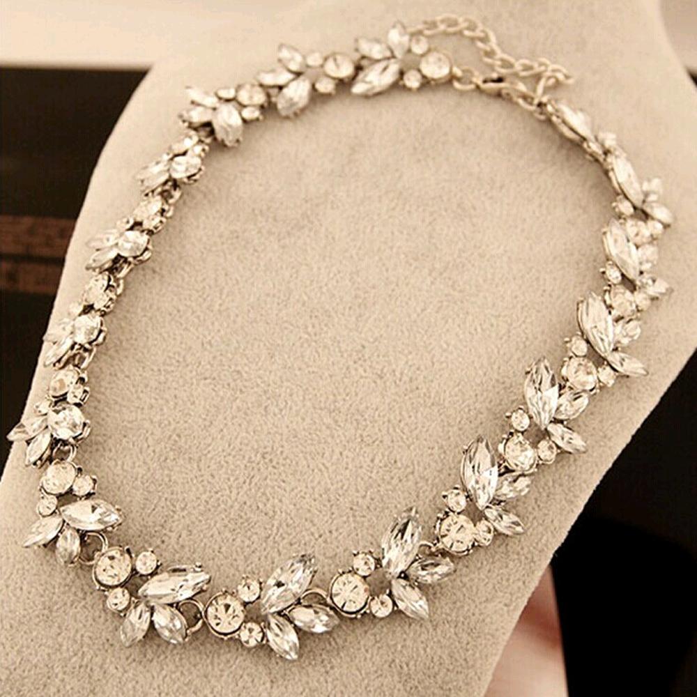 Dainty Statement Crystal Gold-Silver Choker Necklace