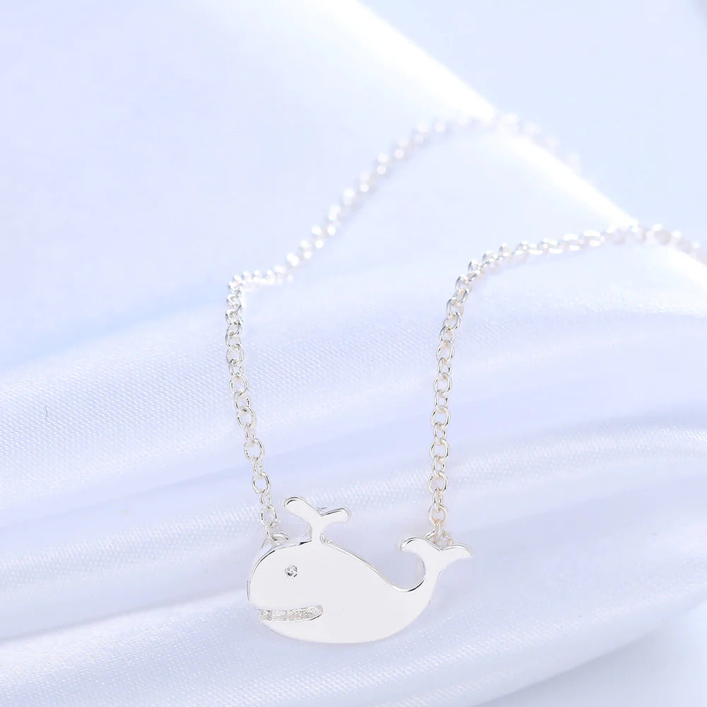Baby Whale Silver Necklace