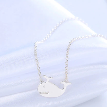 Baby Whale Silver Necklace