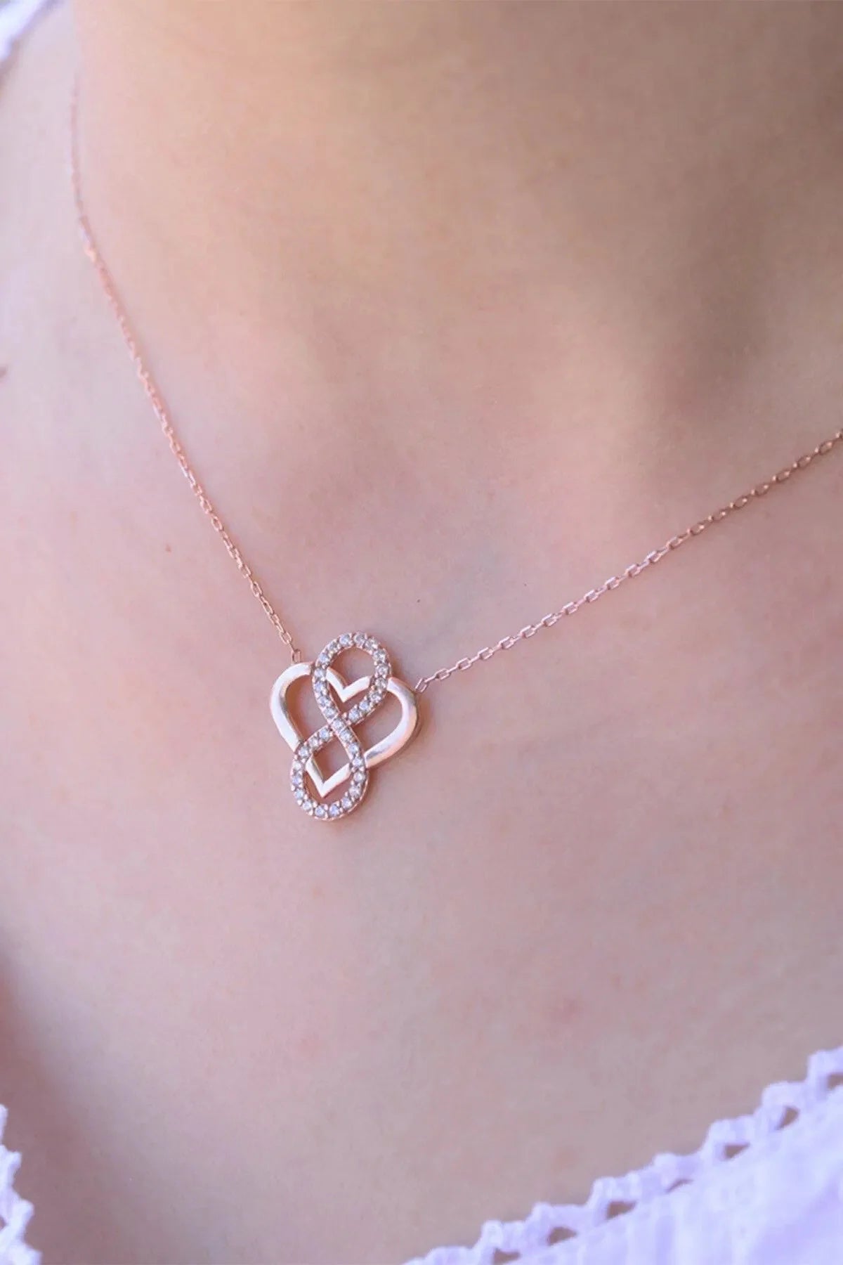 Eternal Heart Rosegold Necklace