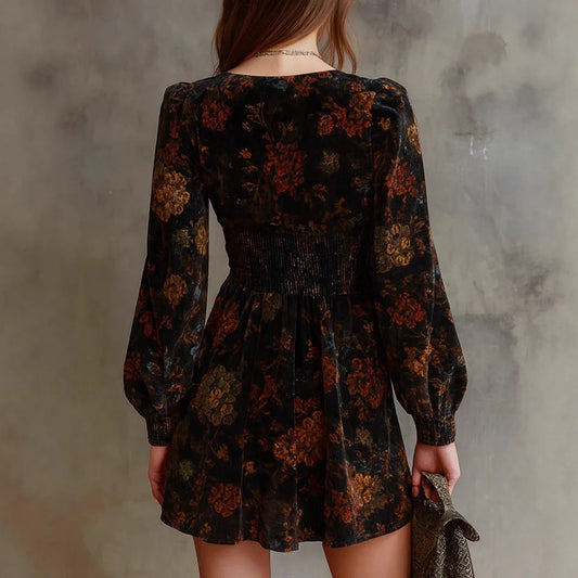 Sexy V-neck Long Sleeve Women's Dress