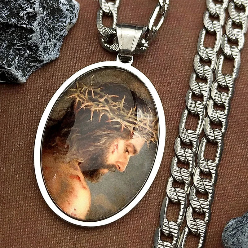 Jesus Crown of Thorns,Christian Necklace,Religious Gift Jewelry