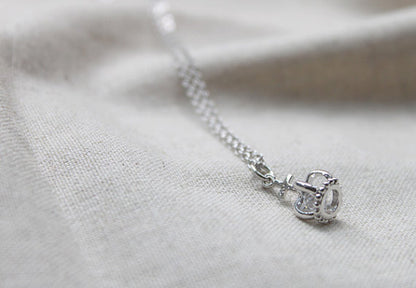 Crown Silver Necklace