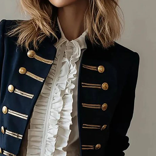 Vintage Spring Outerwear Jacket for Women