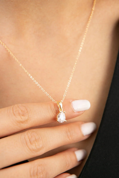 Women's Waterdrop Gold Necklace