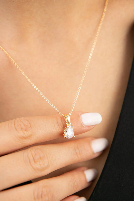 Women's Waterdrop Gold Necklace