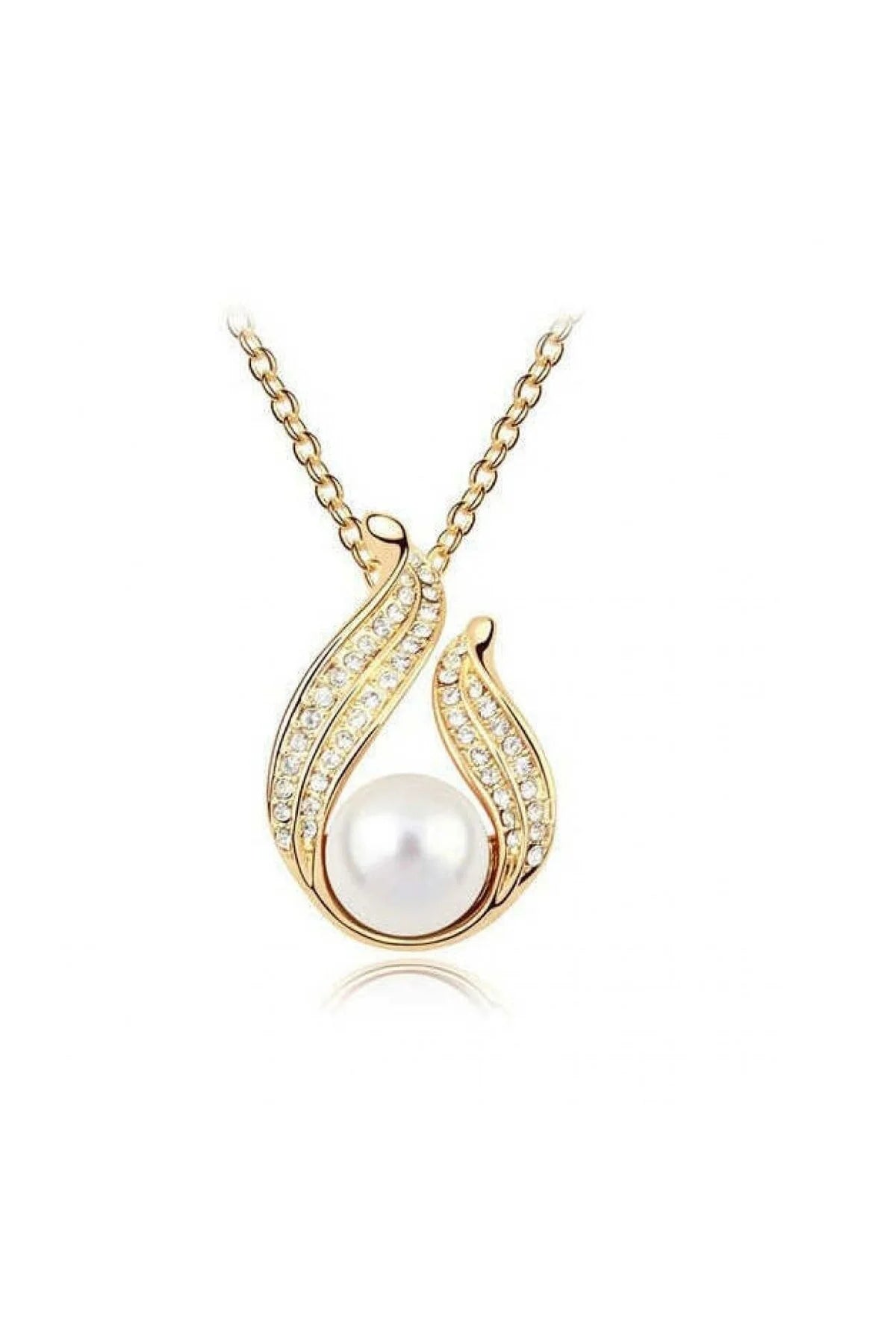Dainty Gold Pearl Necklace
