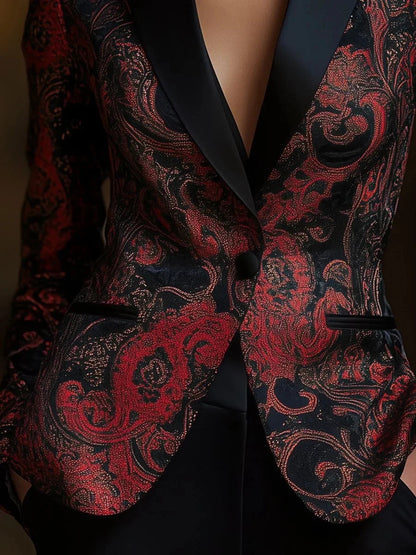 Elegant Floral Blazer for Women