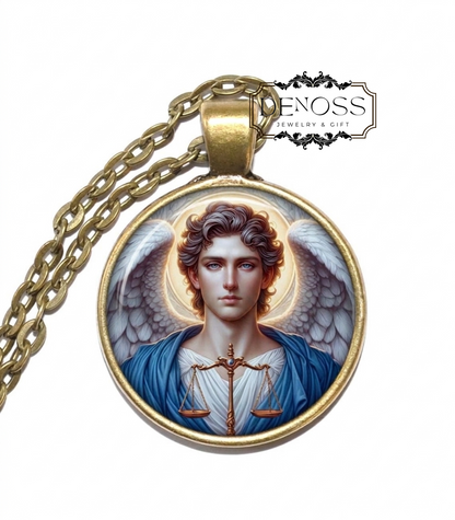 ARCHANGEL RAGUEL Necklace,Angel of Harmony & Justice,Your Angel of Cooperation,Peace and Fairness Guide,Restorer of Balance