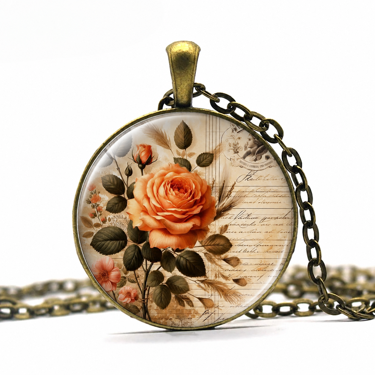Vintage Rose Gift Necklace - Denoss