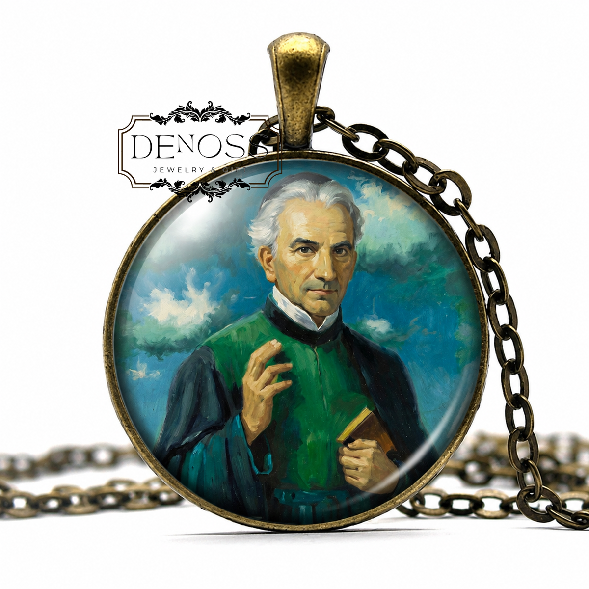 Saint Luigi Scrosoppi  Necklace,Religious Devotional Medal