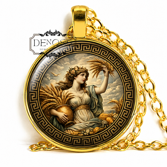 CERES Necklace,Goddess of Fertility,Goddess of Agriculture,Goddess of Crops,Goddess of Motherly Relationships,Roman,Mythology - Denoss