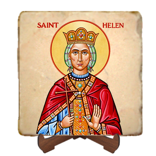 St.Helen Icon,Women Saint,Marble Icon,Handmade,Prayer gift,Christian Icon