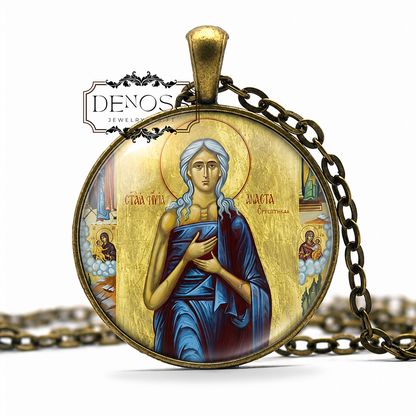 Saint Mary of Egypt Necklace,Orthodox Necklace