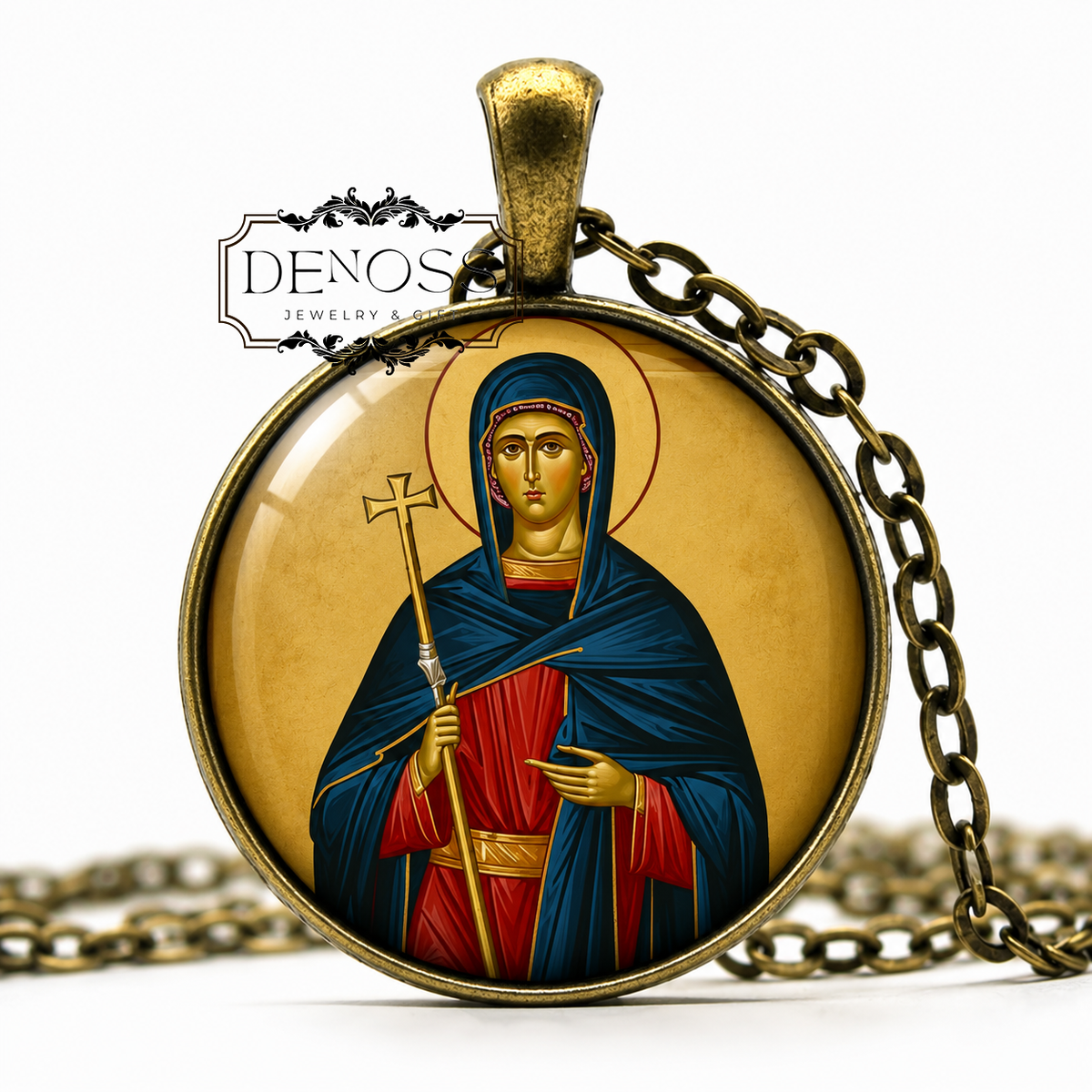Saint Natalia Of Nicomedia Necklace,Religious Devotional,Christian Medal