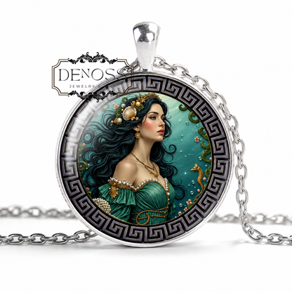 CETO Necklace,Goddess of Ocean Mysteries,Queen of Shadowed Seas,Mother of Ancient Monsters,Keeper of Deep Sea Magic