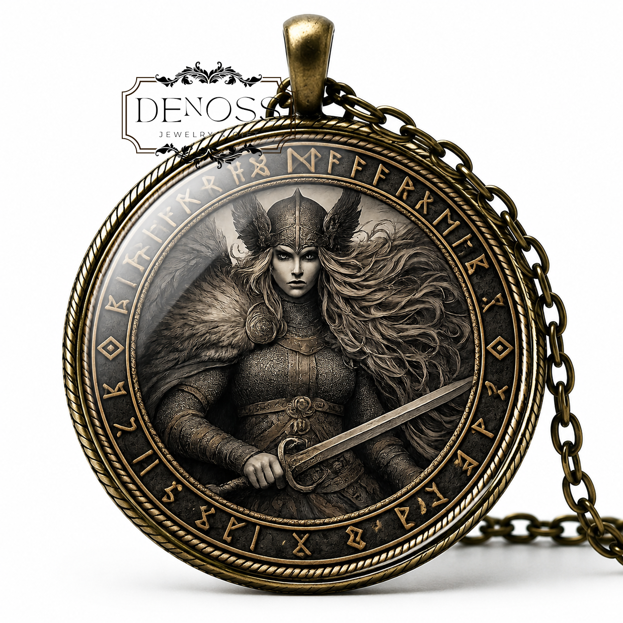 HERVÖR Necklace,Norse Shieldmaiden,Warrior Woman,Hervarar saga,Tyrfing,Vikings,Scandinavian,Asatru Mythology