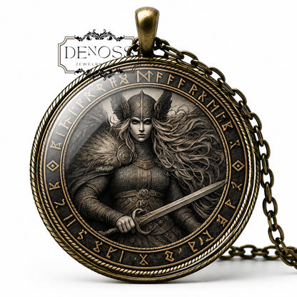 HERVÖR Necklace,Norse Shieldmaiden,Warrior Woman,Hervarar saga,Tyrfing,Vikings,Scandinavian,Asatru Mythology