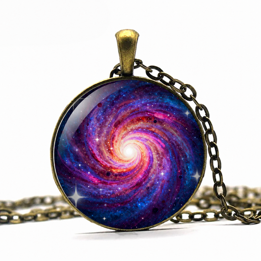 Milky Way Galaxy Necklace,Astronomy Milky Way Nebula,Purple Constellation Necklace,Space Universe Pendant Necklace,Cosmos Nebula Necklace