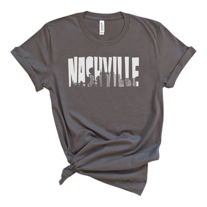 Nashville City Skyline USA Music T shirt