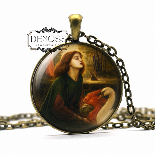 Beate Beatrix necklace,Dante Gabriel Rossetti Art Jewellery