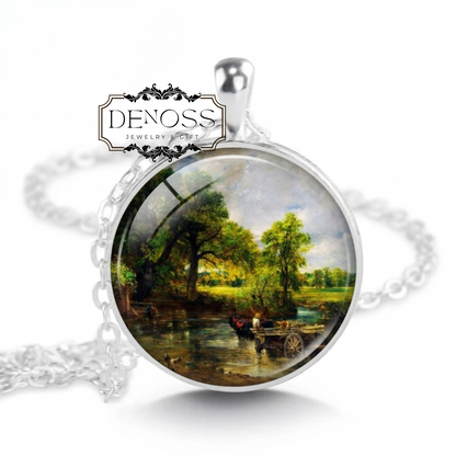 The Haywain Pendant Necklace,Constable Painting Jewelry