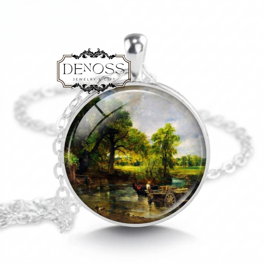 The Haywain Pendant Necklace,Constable Painting Jewelry