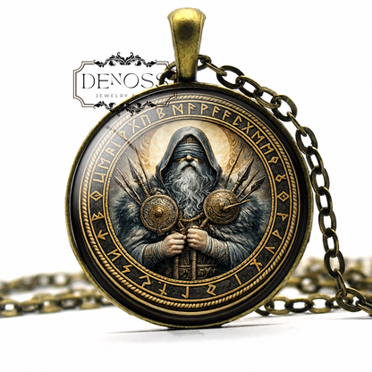 HODR Necklace,Norse God,Darkness,Winter,Blind,Mistletoe Arrow,Balder's Slayer,Son of Odin,Vikings,Scandinavian