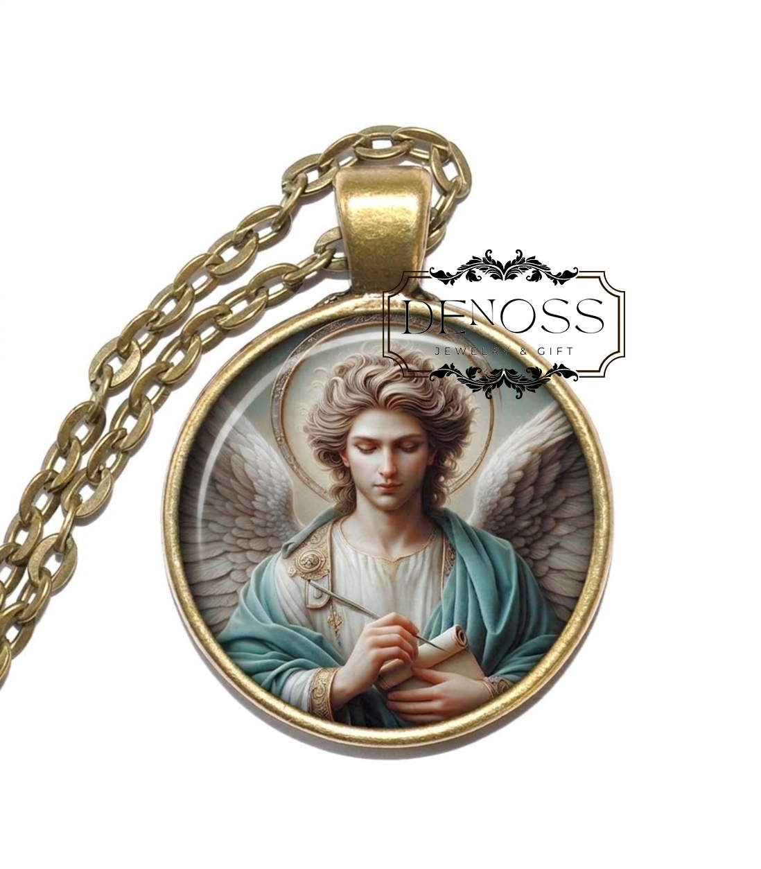 ARCHANGEL SANDALPHON Necklace,Angel of Music & Prayer,Spiritual Connection and Harmony,Bringer of Peace and Divine Prayer