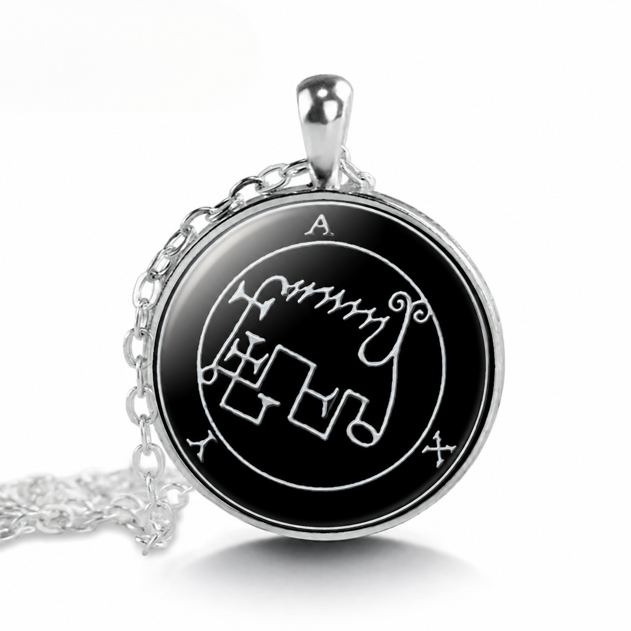 Amy Sigil Pendant Necklace,Goetia Seal Necklace,Occult Esoteric Jewelry