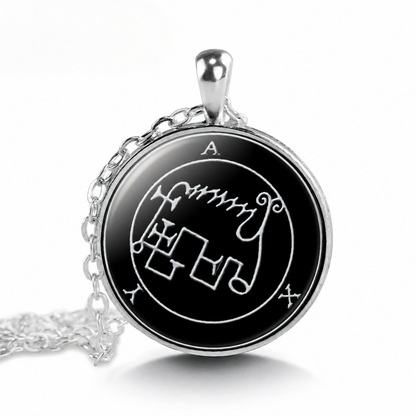 Amy Sigil Pendant Necklace,Goetia Seal Necklace,Occult Esoteric Jewelry