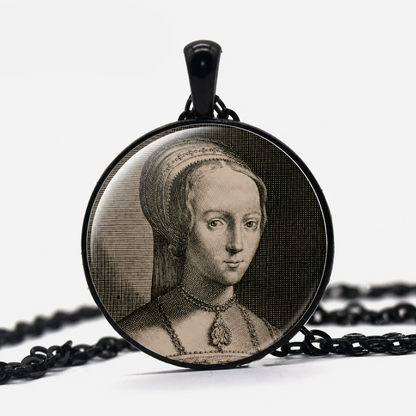 LADY JANE GREY Necklace,The Nine-Day Queen,Lady Jane Dudley,England,Executed,Mary Tudor,Tower of London,Strong Women,Glass Pendant Necklace