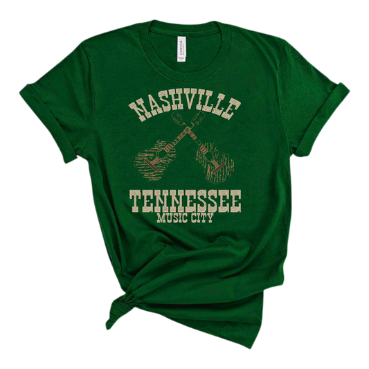 Nashville Tennessee country music city Music T shirt