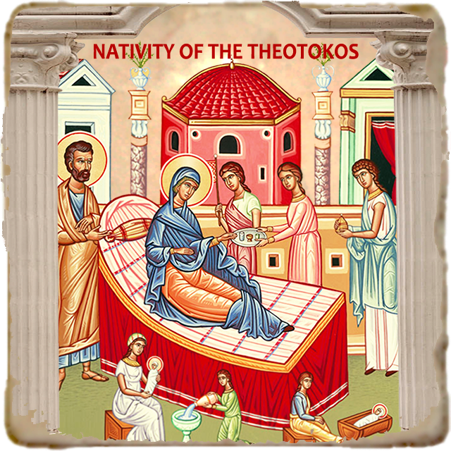 Nativity of the Virgin Icon,Marble Icon,Handmade,Prayer gift,Christian Icon