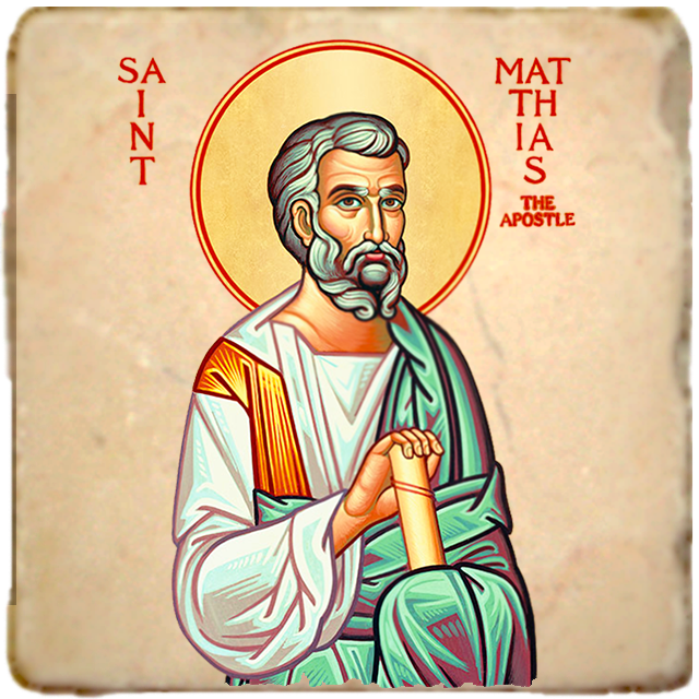 St.Matthias Icon,Men Saints,Marble Icon,Handmade,Prayer gift,Christian Icon