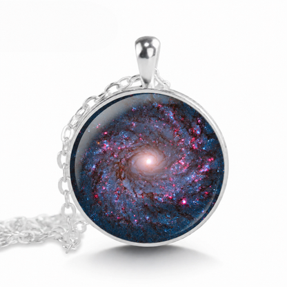 Nebula Galaxy Pendant Necklace,Cosmos Universe Jewelry Gift