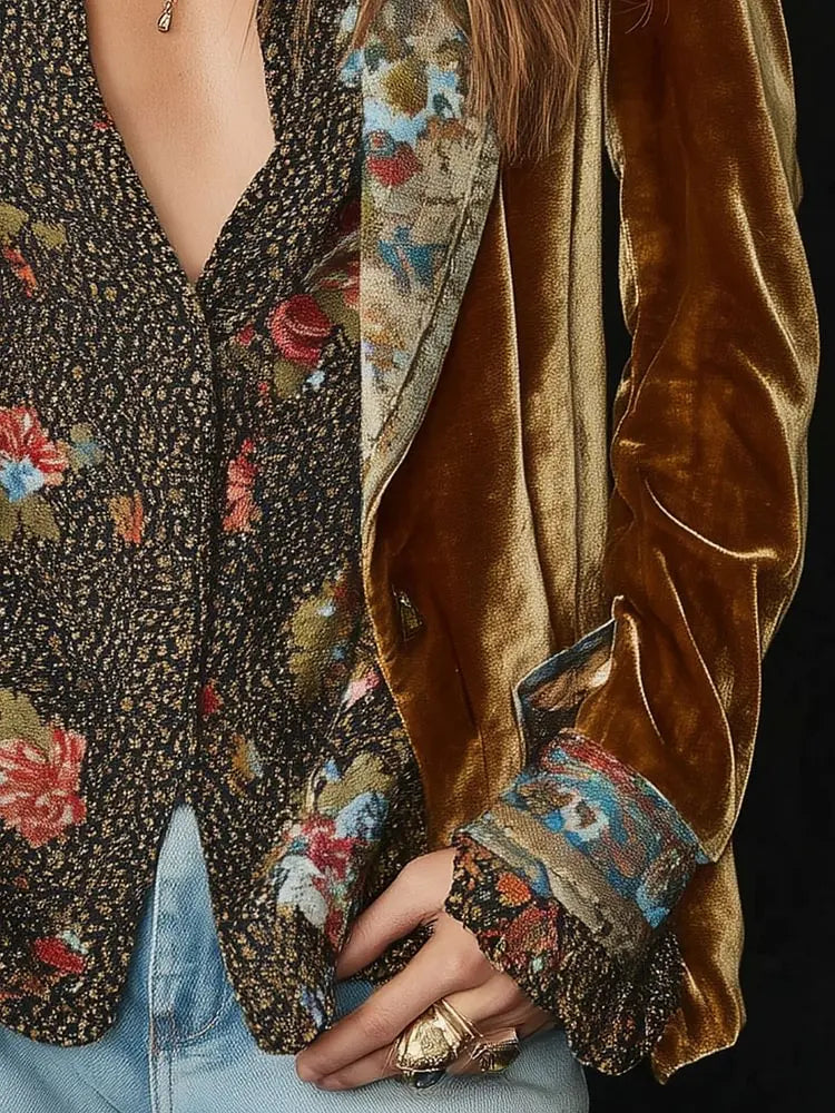 Elegant Velvet Blazer for Women