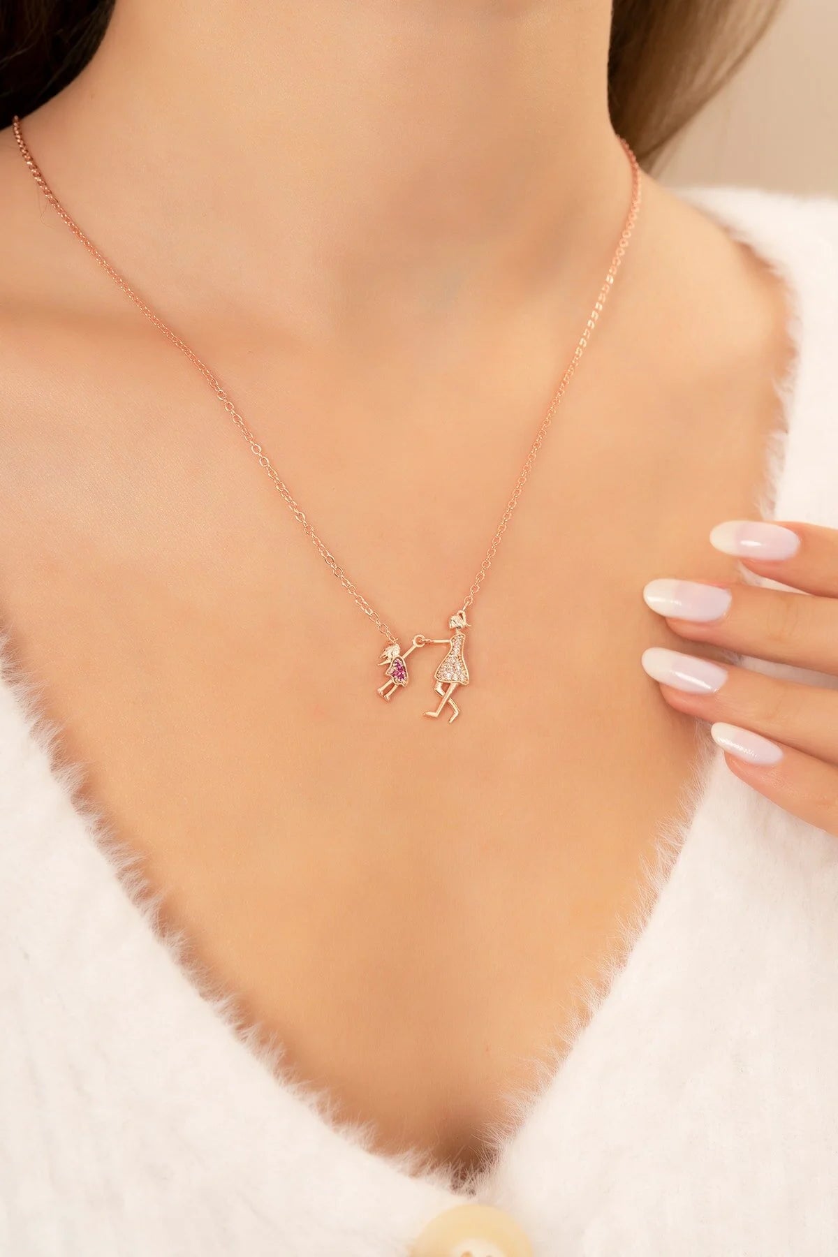 Mother and Child Necklace