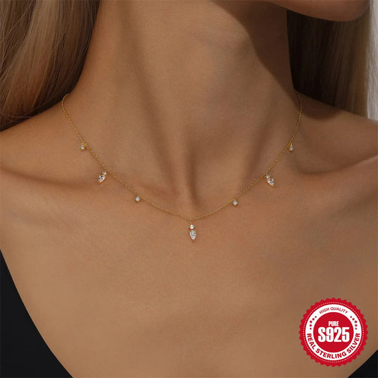 Zircon Flowers Necklace