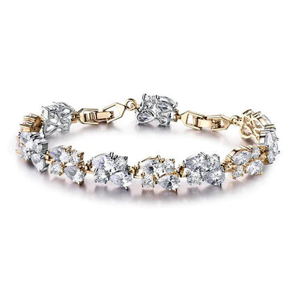 Shining Bracelet with Zircon Stones